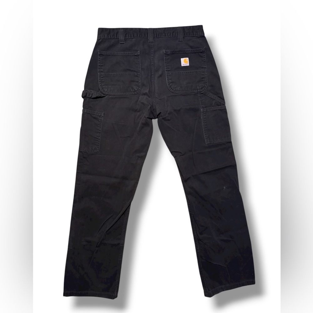Carhartt B11 Washed Duck Black Work Loose Fit Pants Men’s 34 x 32 - Picture 2 of 6